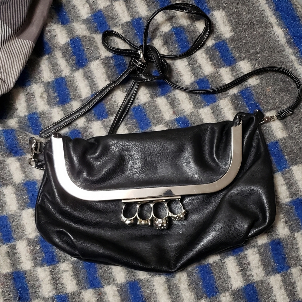 Skull "brass knuckles" Clutch Purse